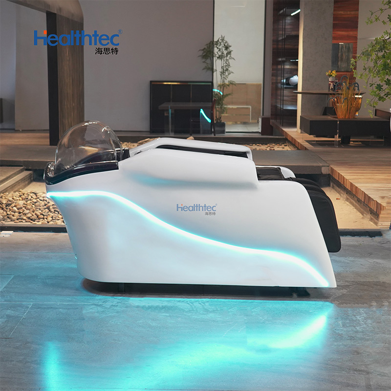 Enclosed Massage Shampoo Bed, LED Ambient _ X1031-6