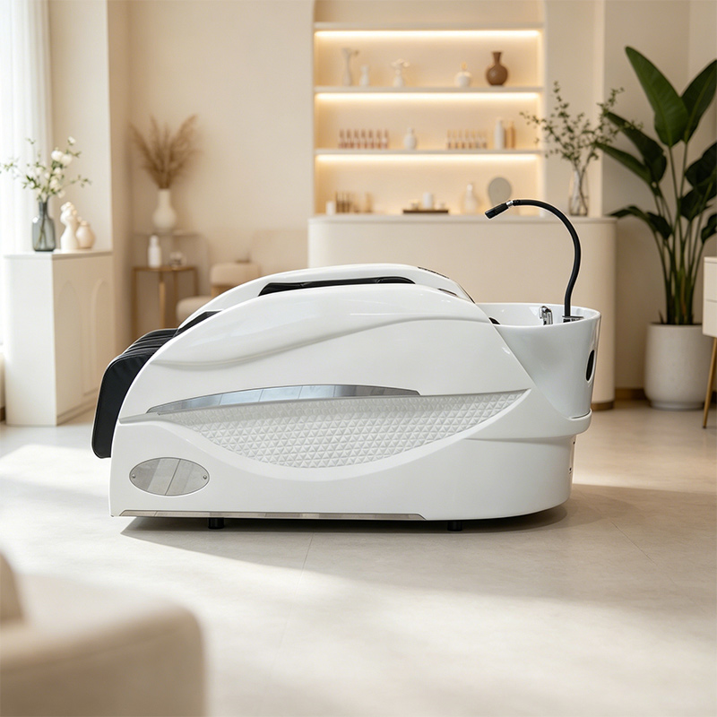 Luxury Enclosed Shampoo Bed, LED & Massage _ X1020