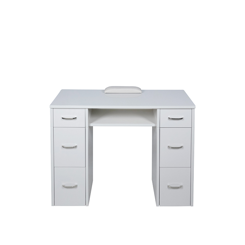 Minimalist White Single Nail Table _ MT-15Minimalist White Single Nail Table _ MT-15