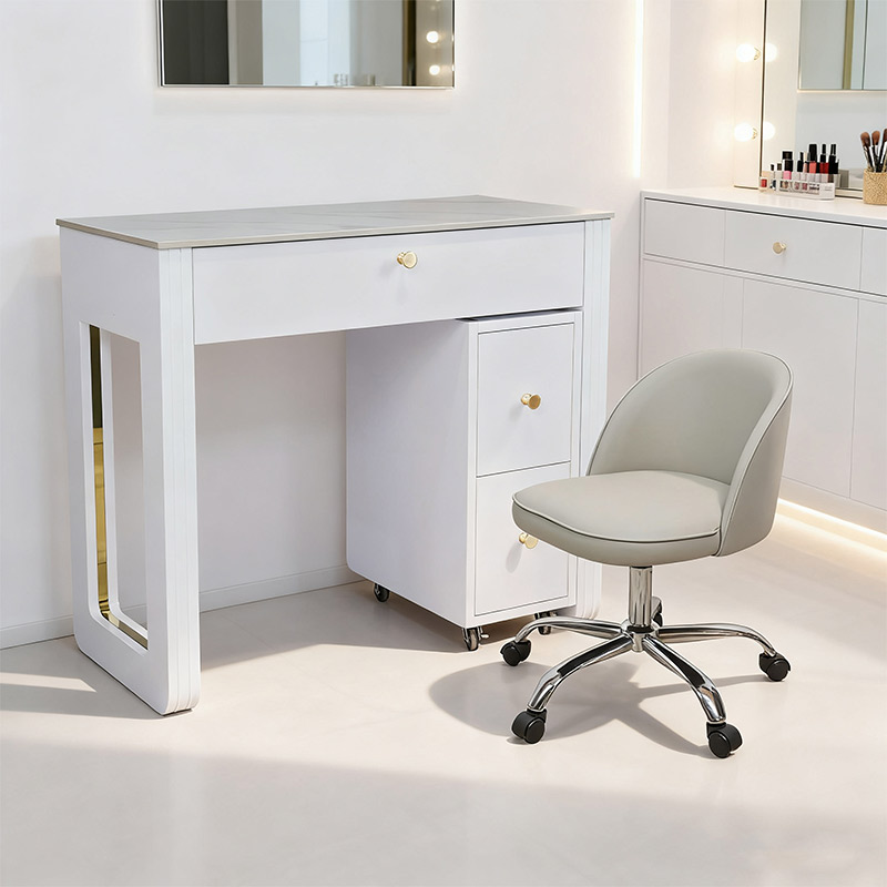 Modern Single Nail Table with Dust Collector _ MT-58-3