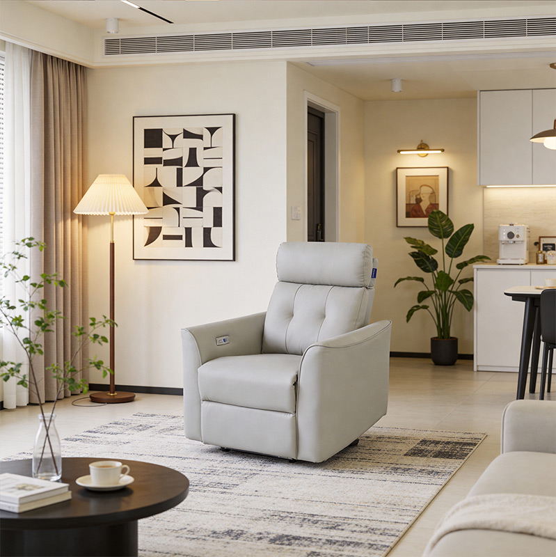 Power Reclining Functional Leather Sofa _ Model S0271-4