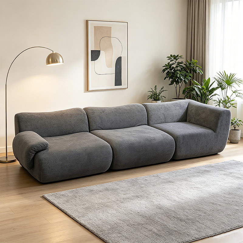Sculptural Modular Compressed Sofa Model S0062-2