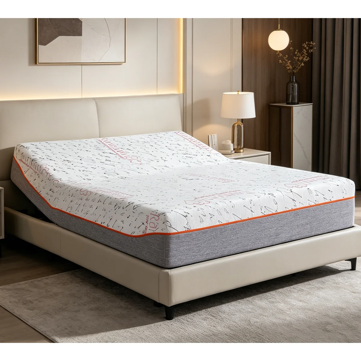 healthtec d0030 adjustable bed white background 04