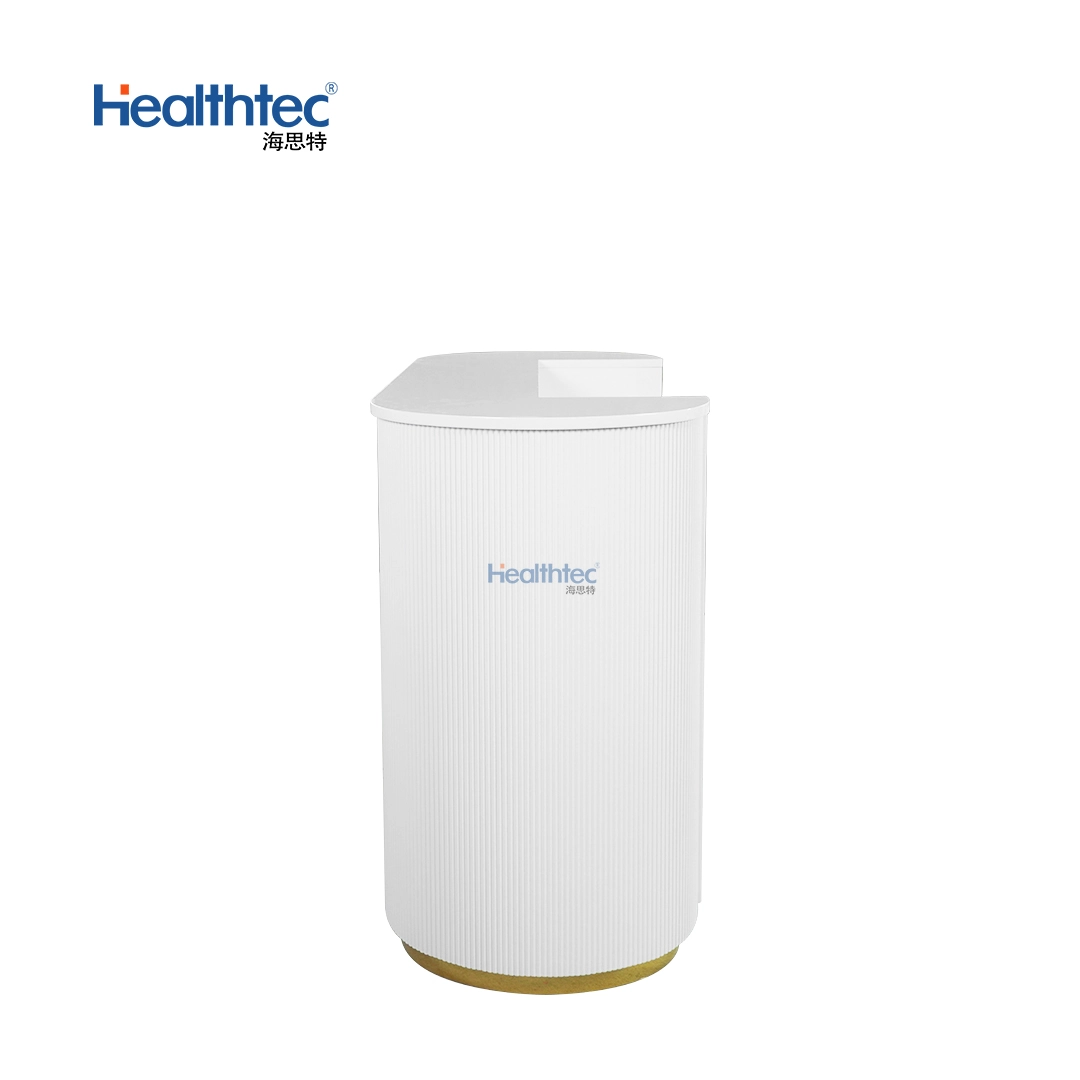 healthtec rt 07 reception desk white background 03